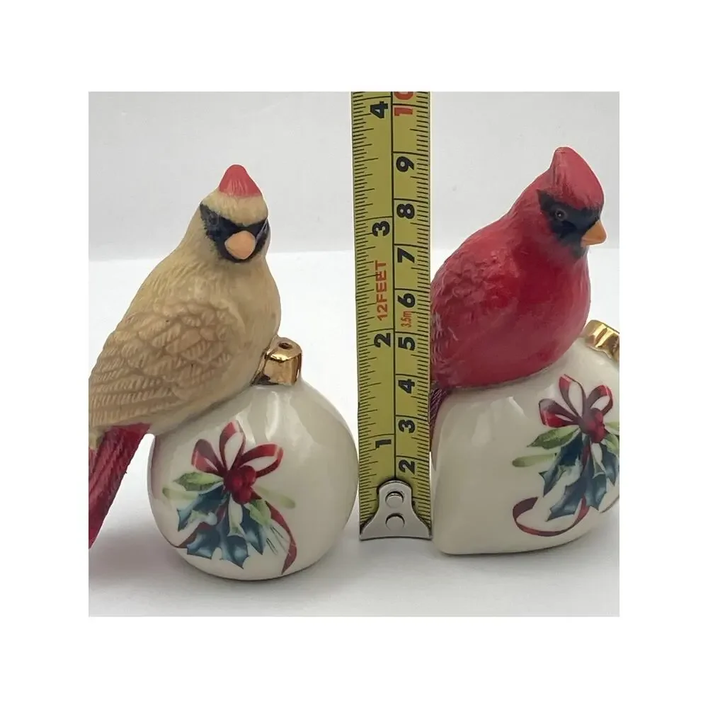 Lenox Winter Greetings Cardinal Salt & Pepper Shaker Set